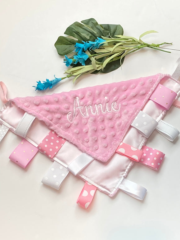 Lovey Blankies & ribbon Sensory