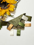 Camouflage Sensory Tag Lovey – 5" Pocket Comfort Blanket with Minky or Satin Backing – Hunting Nursery Ribbon Tag Lovey