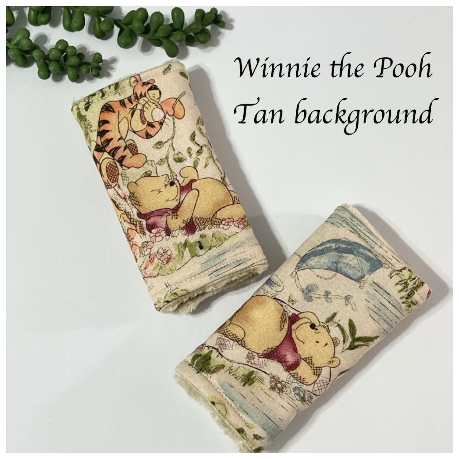 Winnie the Pooh Infant Car Seat Canopy Cover with Strap Covers – Personalized Baby Car Seat Cover Set with Vintage Pooh Fabric