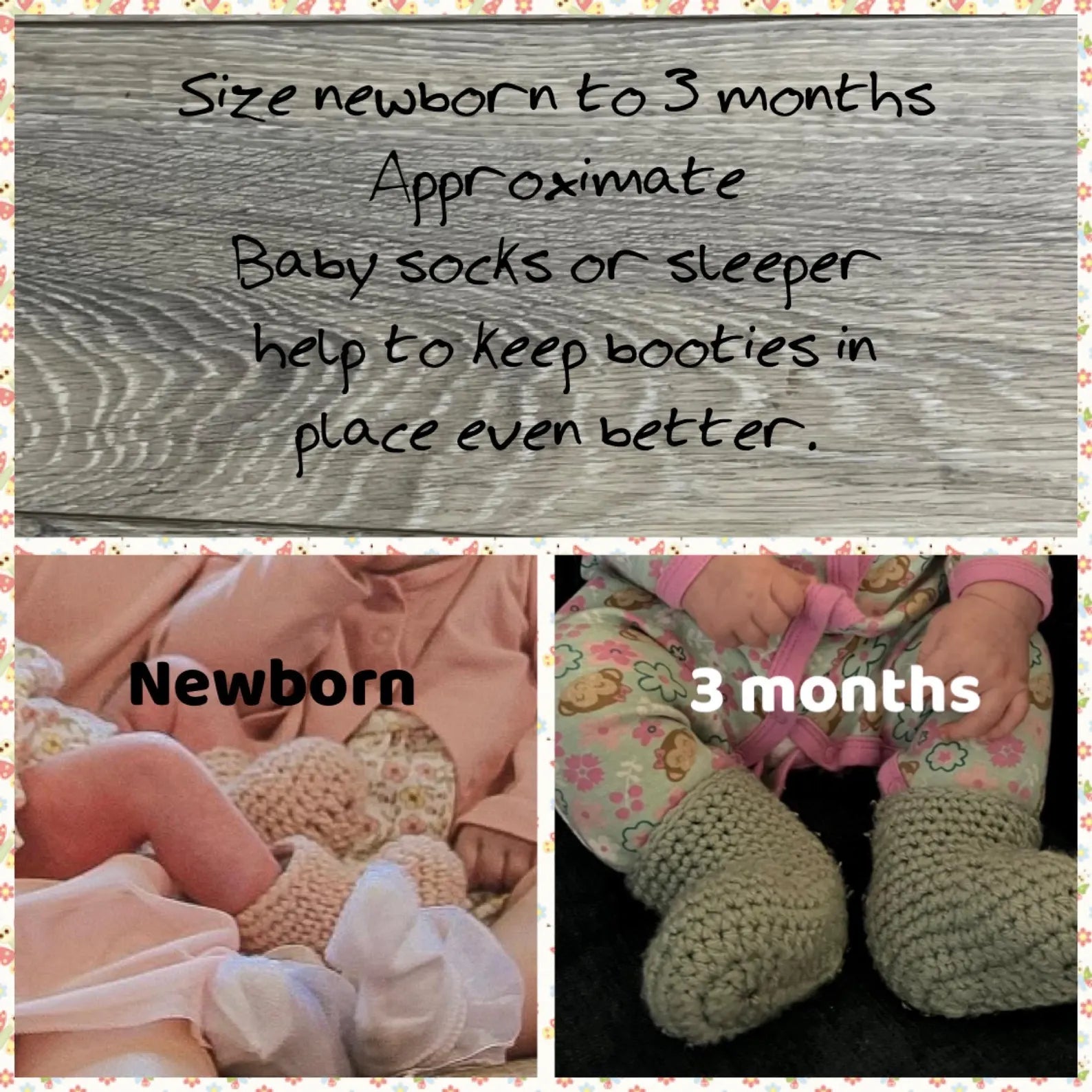 Hand Crocheted Baby Booties (0–3 Months) are Soft Stay-On for Newborn gift in Sage, Olive, Pink, Purple & More – Gift Ready Set