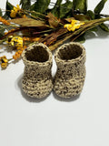 Hand Crocheted Baby Booties (0–3 Months) – Soft Stay-On Newborn Booties in Sage, Olive, Pink, Purple & More – Gift Ready Set