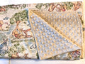 Personalized Baby nursery Blanket made from Winnie the Pooh fabric for boy or girl, Cotton and minky baby gift, Winnie the Pooh baby blanket