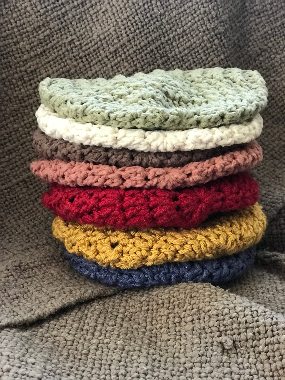 Newborn or baby hand crocheted skull cap hat for photo prop or chilly days, shower gift, choose color and sizes newborn through 12 months