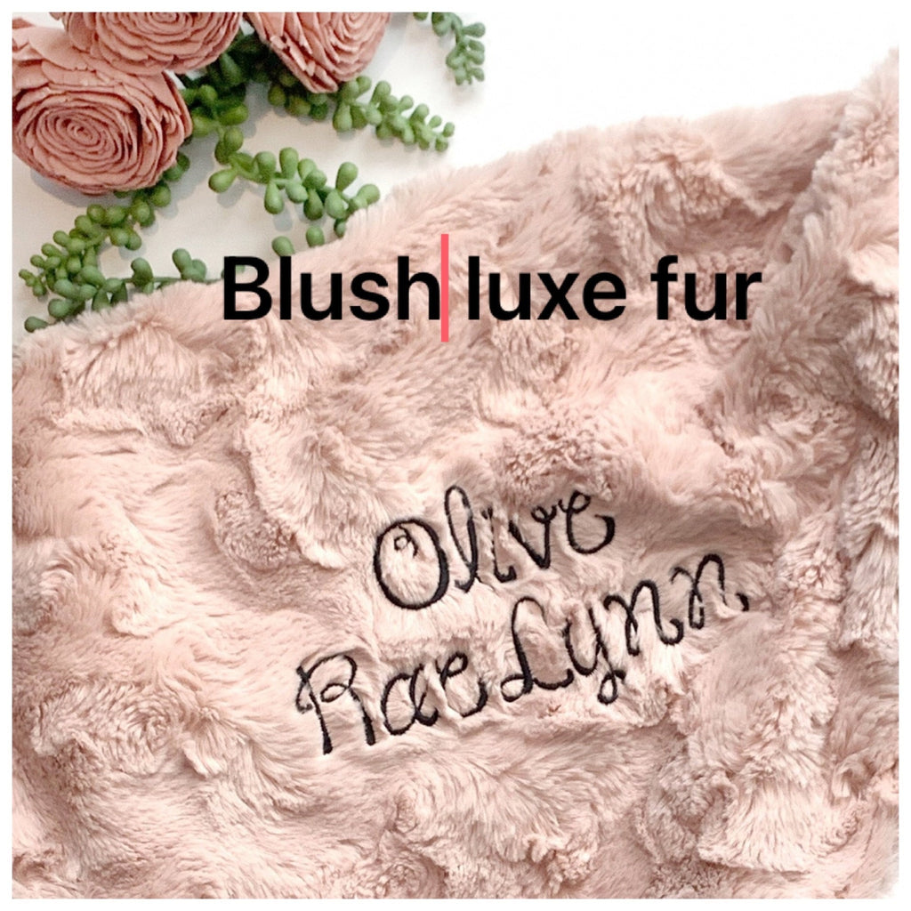 Personalize leopard Baby Blanket in rose gold pink leopard cotton fabric for baby girl,  blanket with Cotton minky or fur, choose size