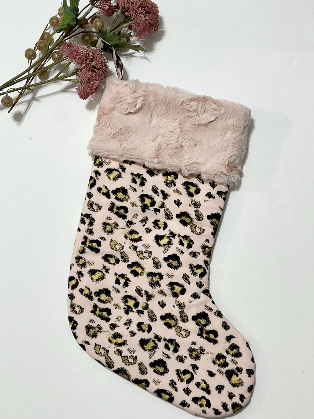 Personalized Animal print Christmas stocking, leopard cheetah, zebra, minky cuff, fully lined 17”, choose print, exotic animal print
