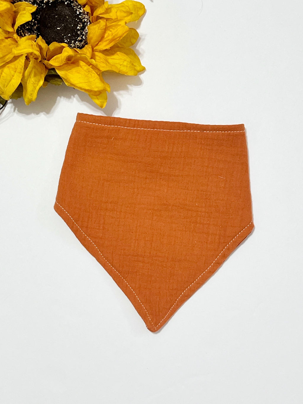 Baby bandana bibs set of 2 made from muslin cotton gauze, soft and absorbent baby gift with double snap adjustable size, choose colors