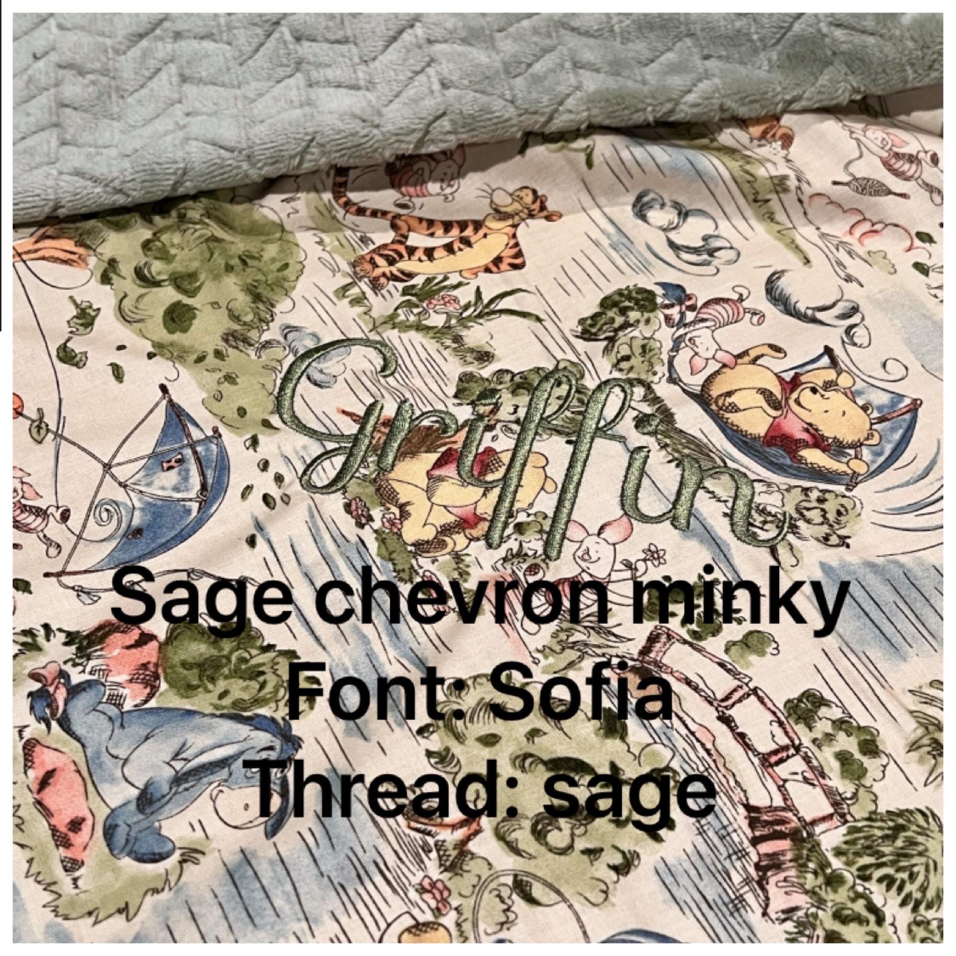 Personalized Baby nursery Blanket made from Winnie the Pooh fabric for boy or girl, Cotton and minky baby gift, Winnie the Pooh baby blanket