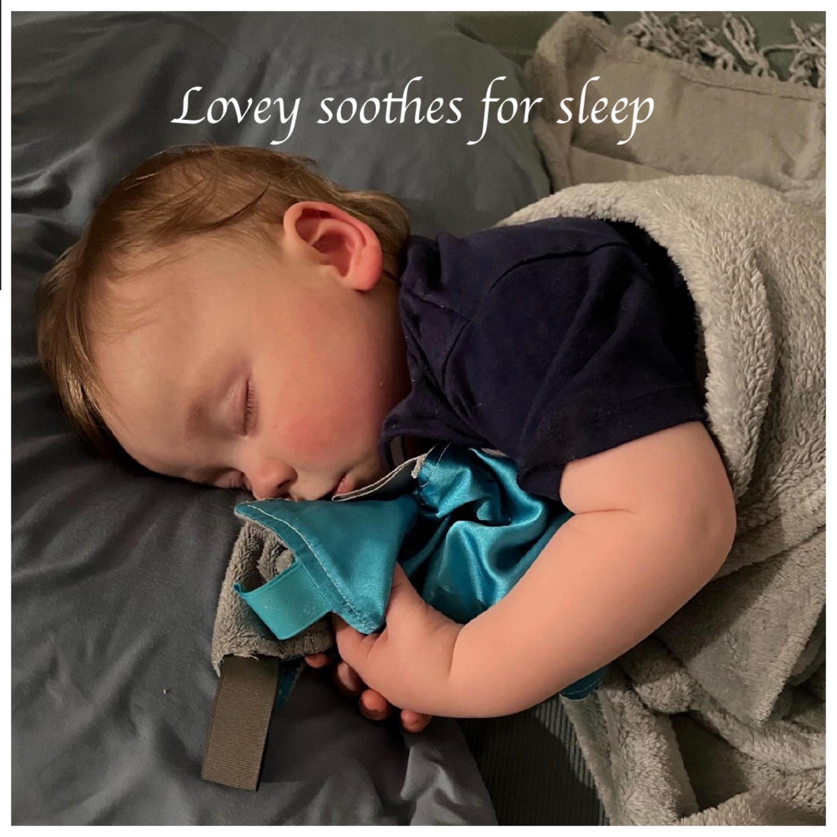 Satin and minky sensory Blanket lovey ~ ribbon tag ~ personalize sensory toy ~ baby shower gift ~ baby boy girl lovey - 12" - choose colors