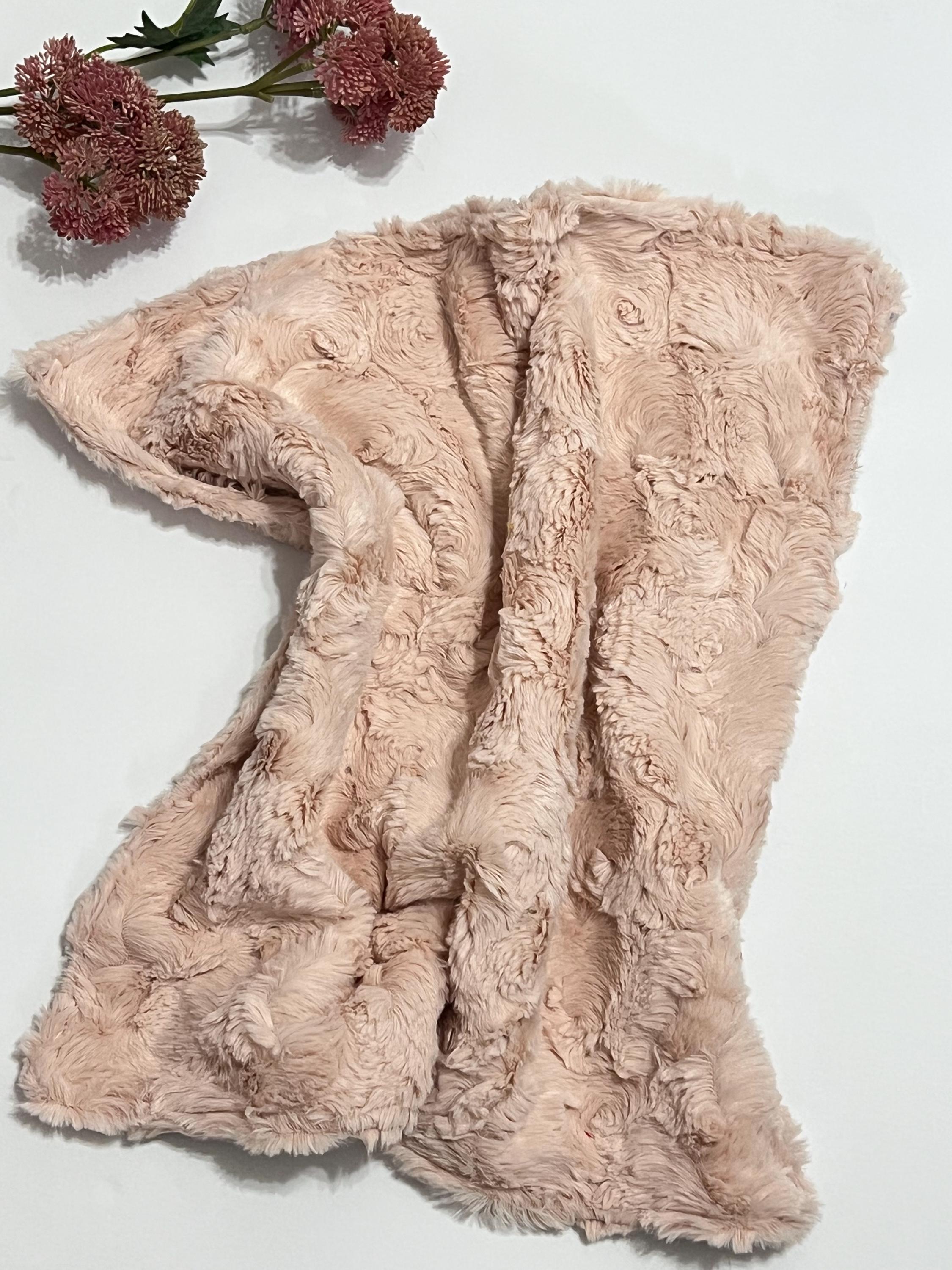 Luxe Fur Cuddle Lovey: Sensory Security Blanket, Personalized Tag Option
