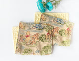 Baby toddler burp cloth set of 2 made from vintage inspired Winnie the Pooh fabric gender neutral Cotton and Minky baby shower gift