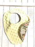 Baby toddler bib made from Winnie the Pooh fabric | Choose One | Reversible bib | gender neutral | Cotton and Minky | baby shower gift