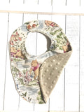 Baby toddler bib made from Winnie the Pooh fabric | Choose One | Reversible bib | gender neutral | Cotton and Minky | baby shower gift